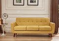 Linen Upholstered Tufted Sofa O79499
