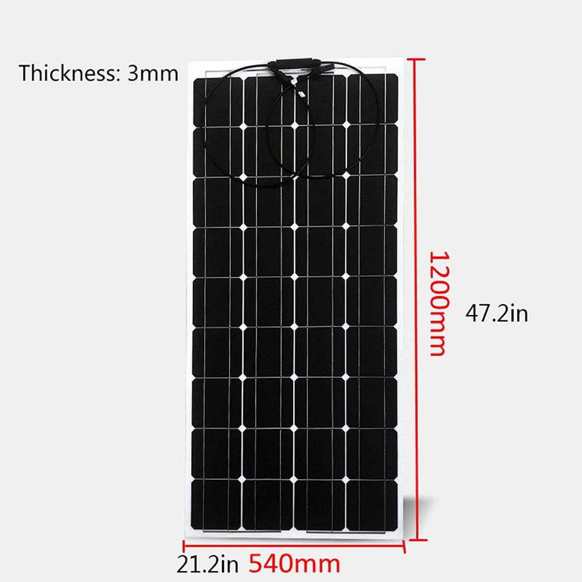600W 2X 300W PET Flexible Mono Solar Panel with 40A Controller F84150