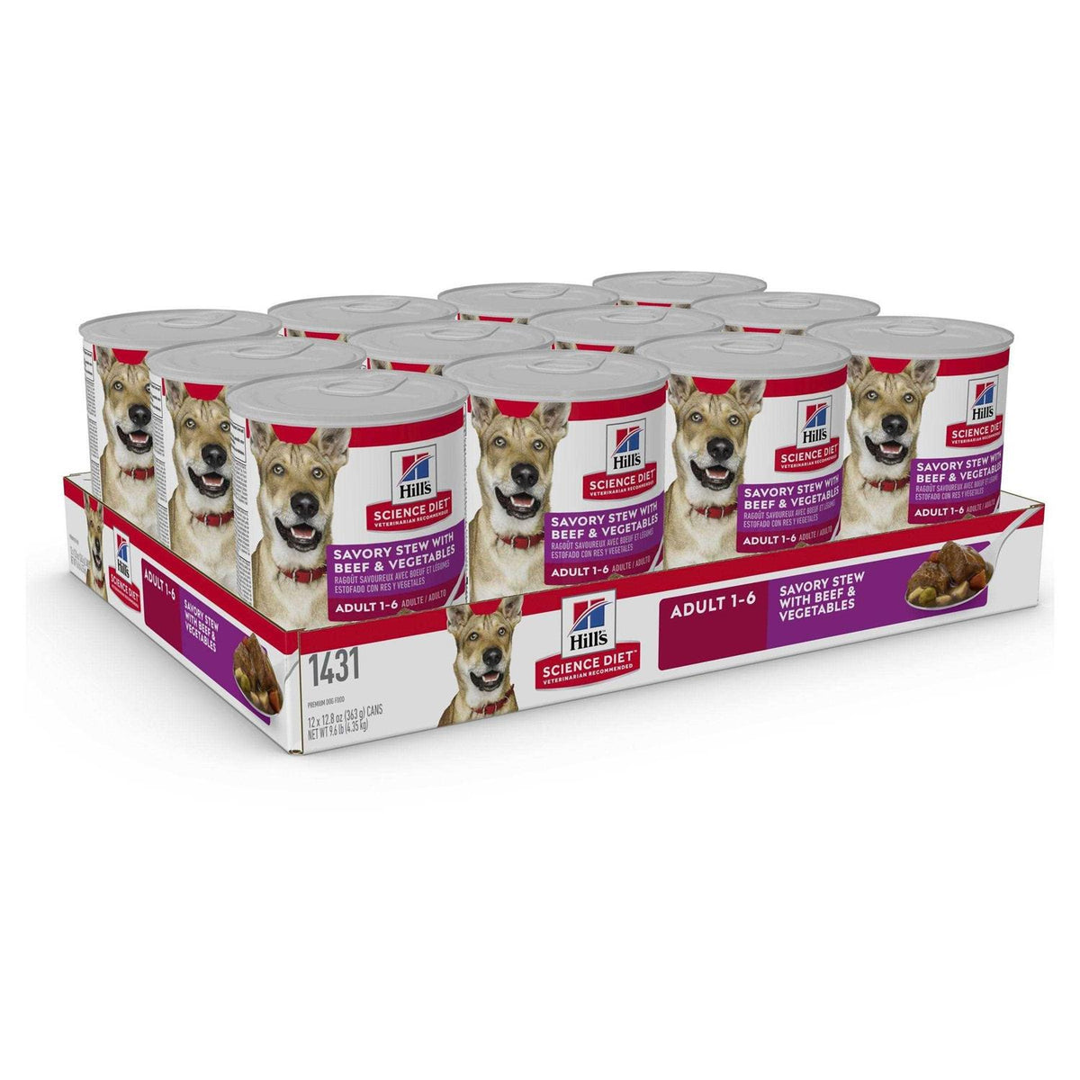 Adult Savory Stew with Beef & Vegetables Canned Dog Food U416