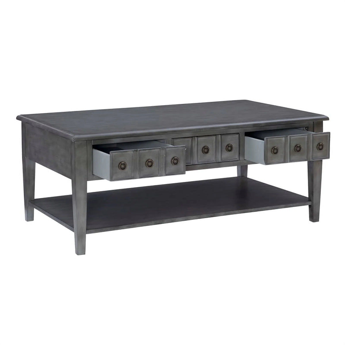 3-Piece Coffee Table Set with 2 Accent Tables in Gray G666
