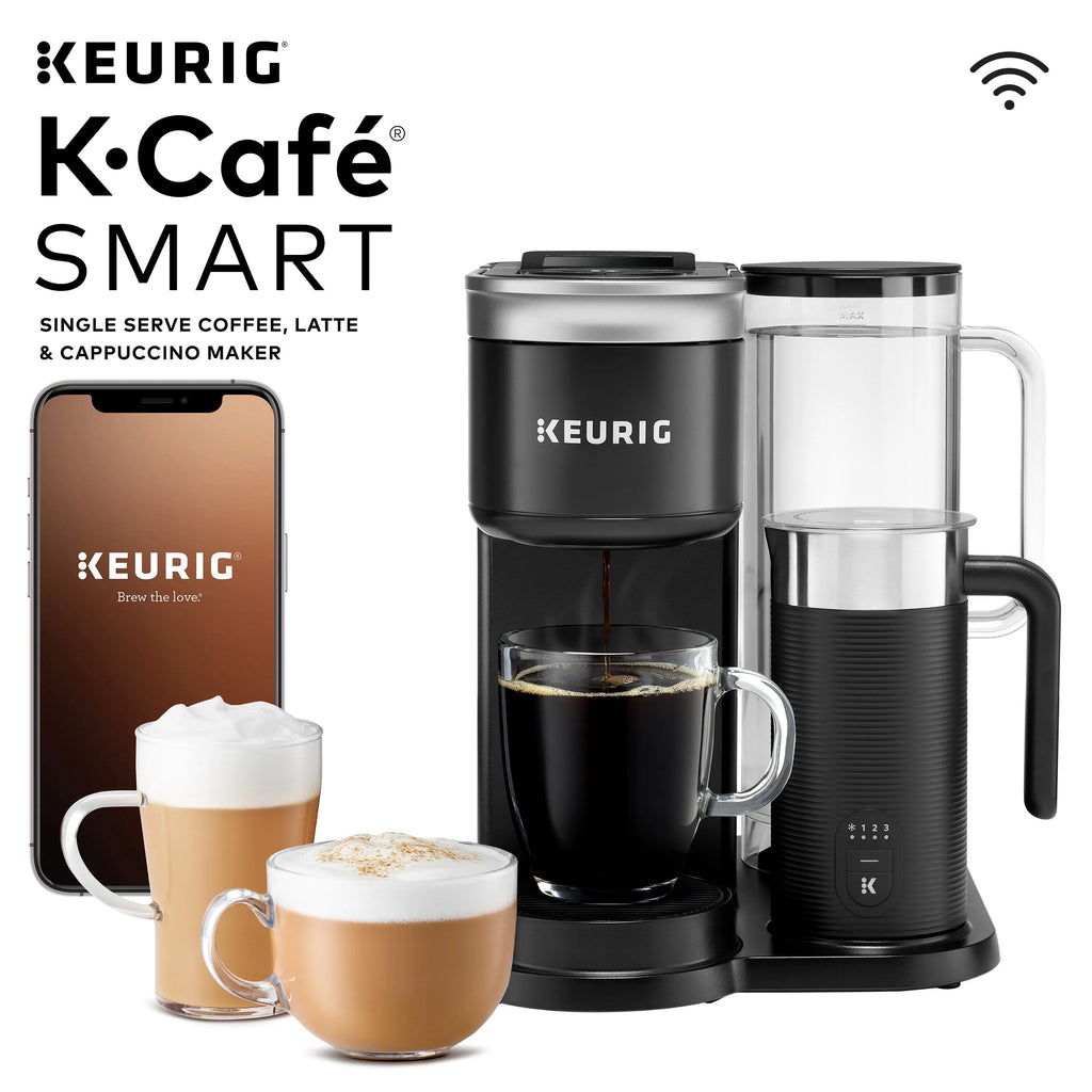 Single Serve K-Cup Pod Coffee Latte and Cappuccino Maker Black A411