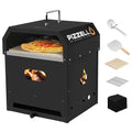 4 in 1 Wood Fired 2-Layer Detachable Outdoor Pizza Oven with Pizza Stone R534071
