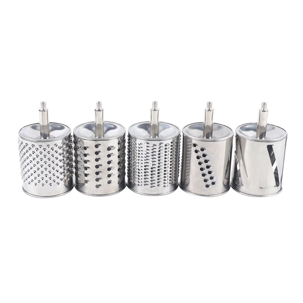 Stainless Steel Rotary Drum Grater with 5 Blades X3376