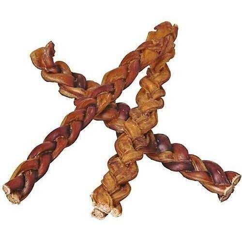 Braided Bully Sticks Dog Treats D906