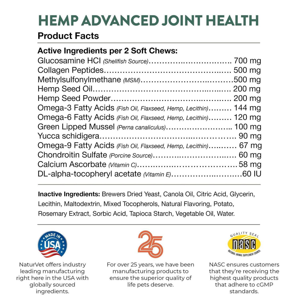 Hemp Advanced Joint Health Pet Supplies Z3432