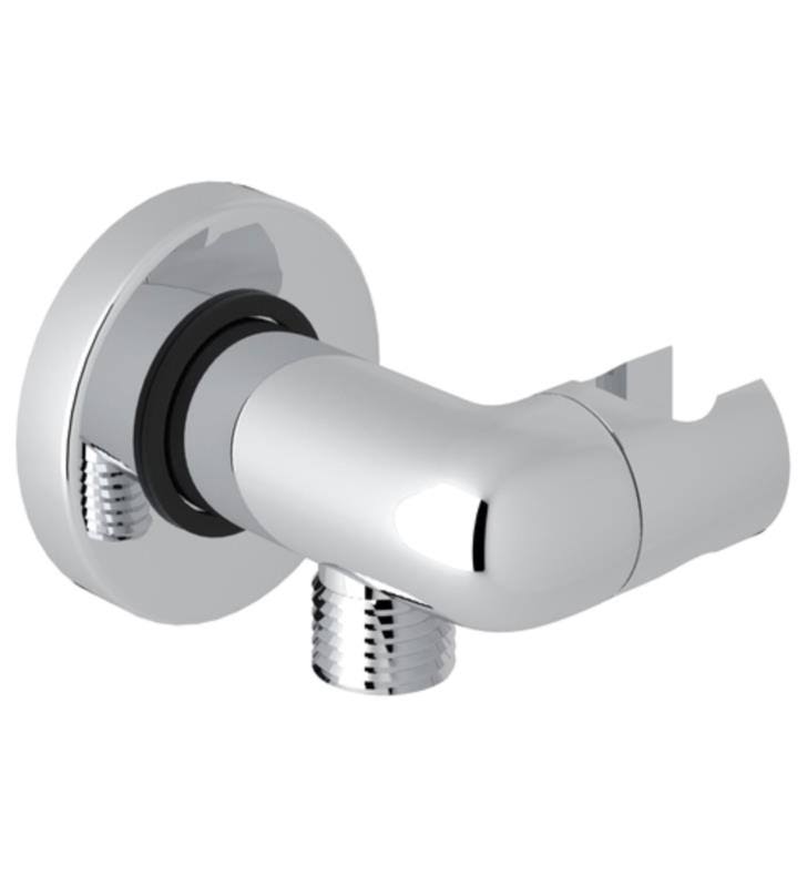 Spa Shower Pivoting Handshower Holder with Hose Outlet in Tuscan Brass P802065