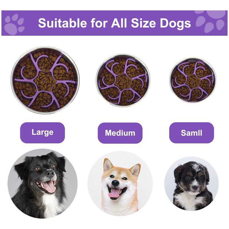 Silicone Spiral Dog Slow Feeder Dog Bowls U36287