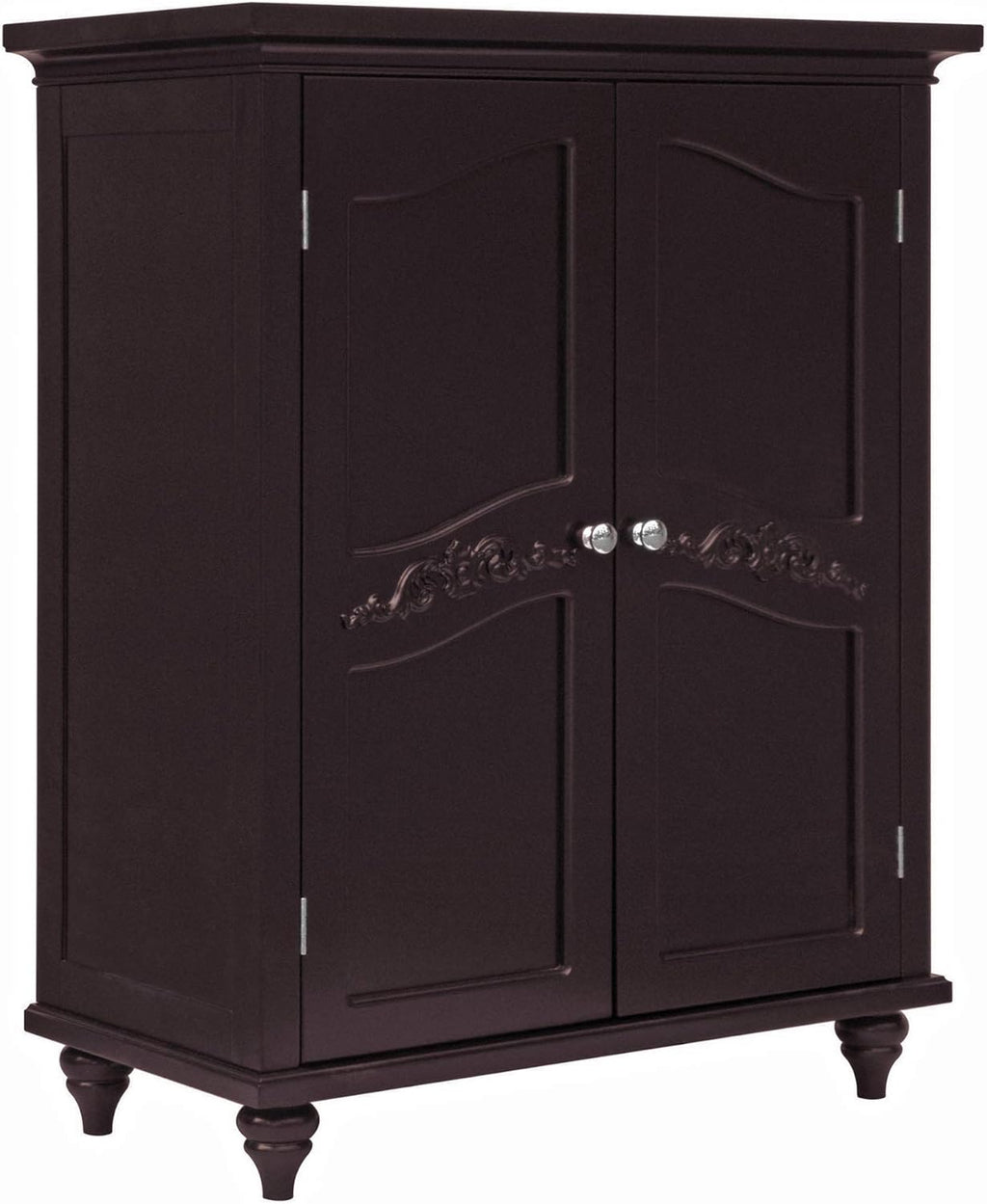 Freestanding Floor Cabinet with 2 Doors and 2 Adjustable Shelves U4459