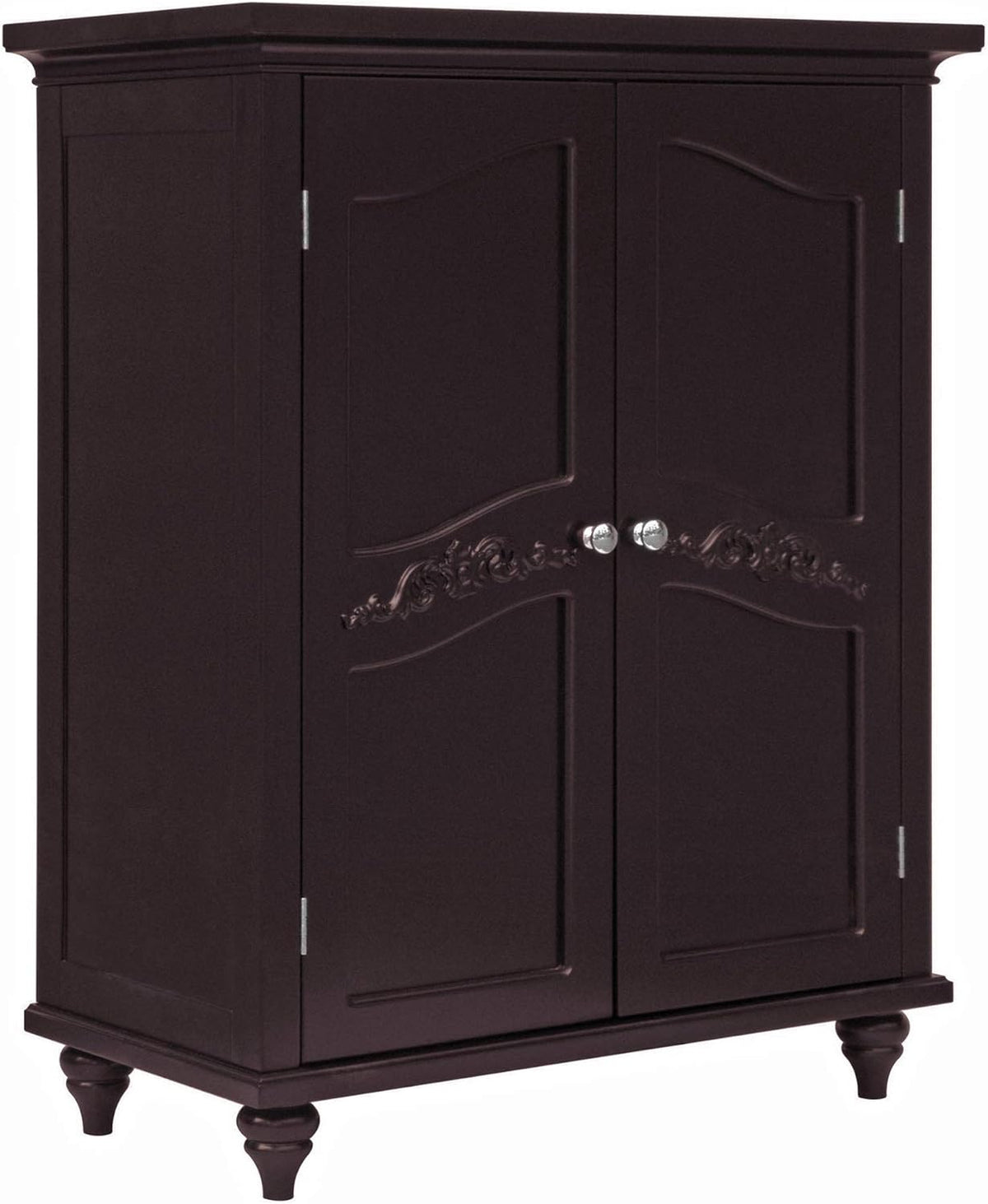 Freestanding Floor Cabinet with 2 Doors and 2 Adjustable Shelves U4459