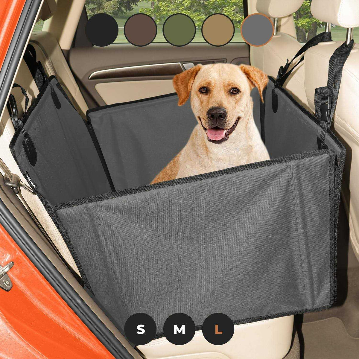 Extra Stable Dog Car Seat with 4 Fastening Straps C52950
