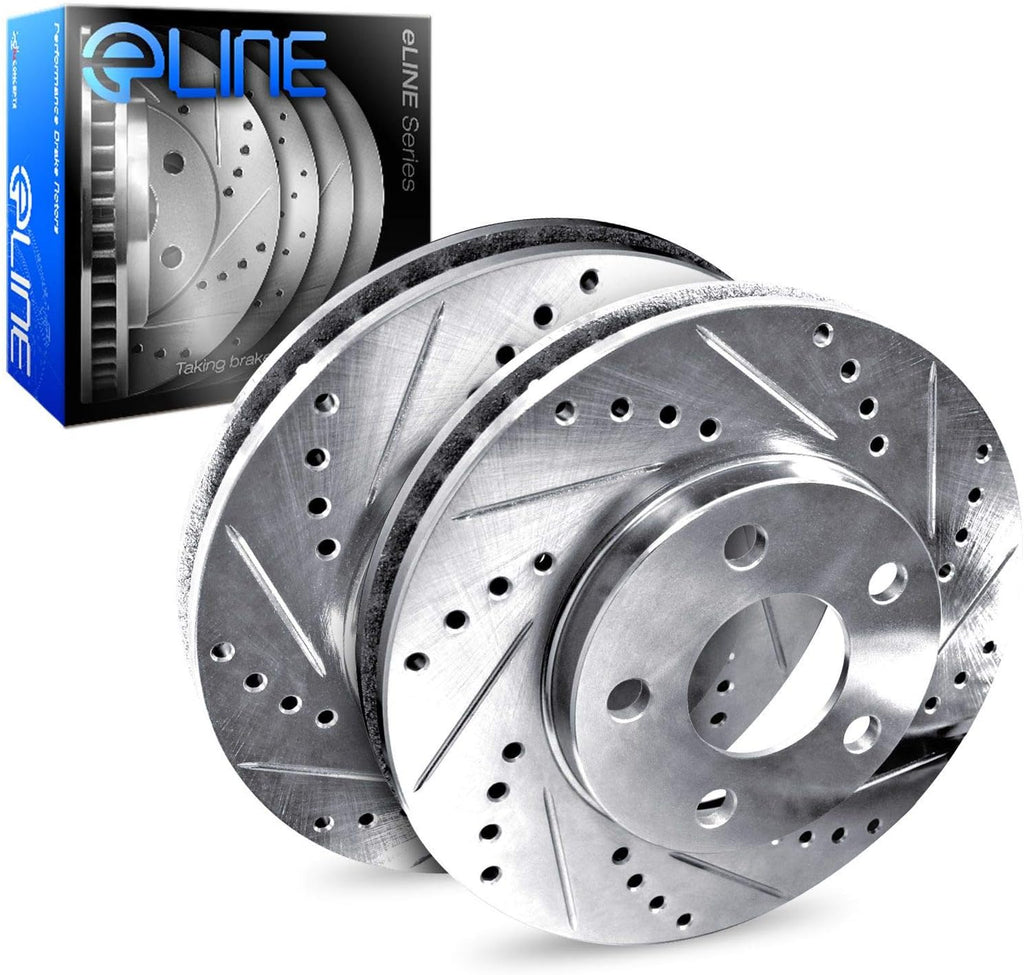 Rear Drilled and Slotted Brake Rotors Y27544