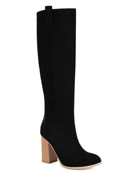Suede High Heel Boots A2952