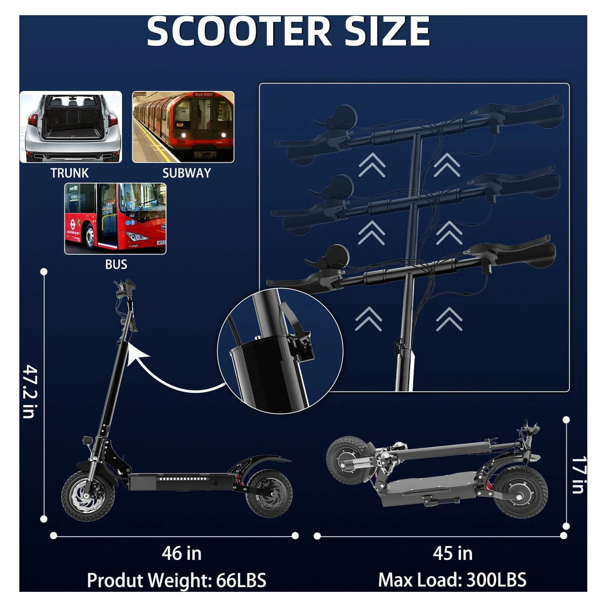 1300W Foldable Electric Scooter L59272