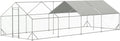 Large Metal Chicken Coop with Waterproof Cover, Anti-UV Cover for Outdoor (10' L x 25.5' W x 6.56' H) L53167
