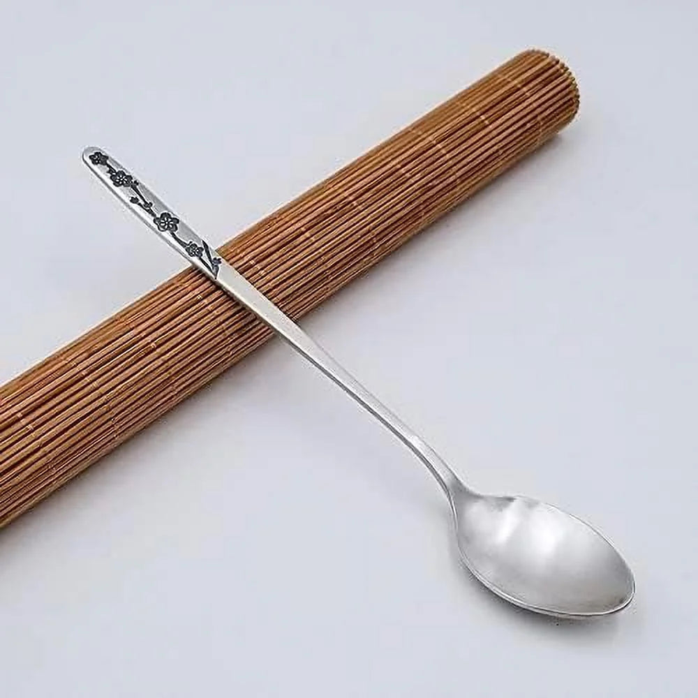 Sterling Silver Rice Spoon Dessert Spoon Stirring Spoon Tableware Q347097