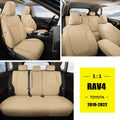 Pu Leather Car Seat Covers Full Set Black Red M208