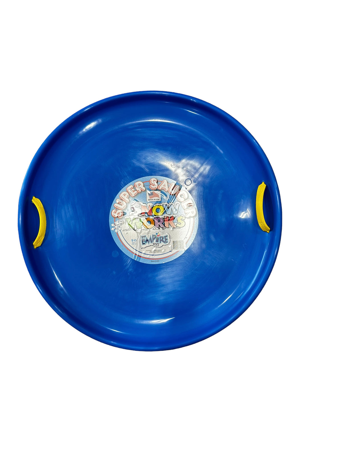 28 Inch Round Snow Sled Red and Blue U4340