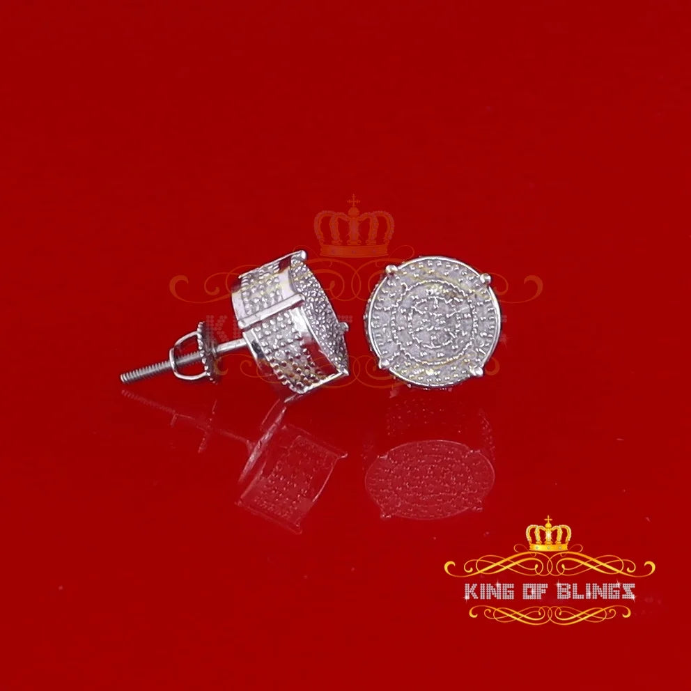 925 Sterling Silver Diamond Stud Earrings M2741