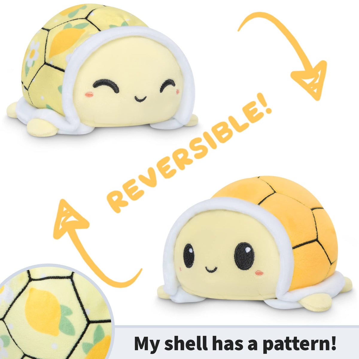 Reversible Turtle Plushie Stuffed Animal D97427
