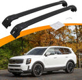 Black Lockable Roof Rack Cross Bars for KIA Telluride I782554