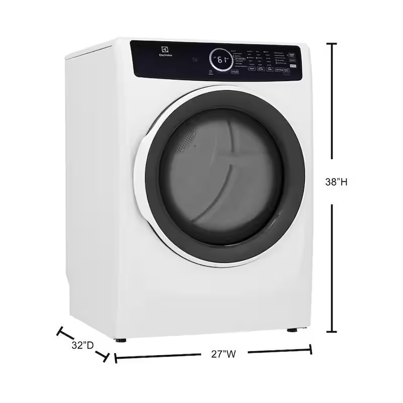 Front Load Gas Dryer in White P62625