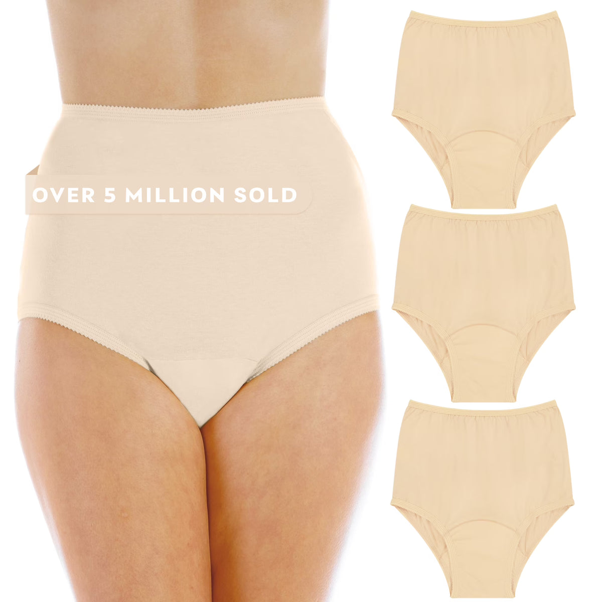3-Pack Reusable Incontinence Underwear I3223