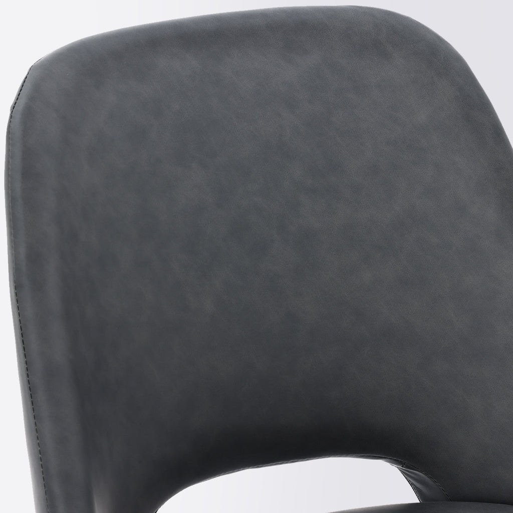 Black PU Leather Dining Chairs Set of 4 Z527762
