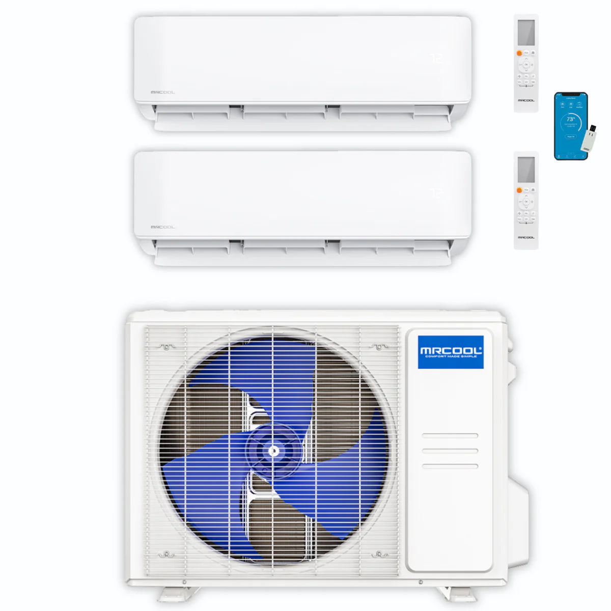 21,000 BTU 2 Zone Ductless Air Conditioner and Heat Pump S630520