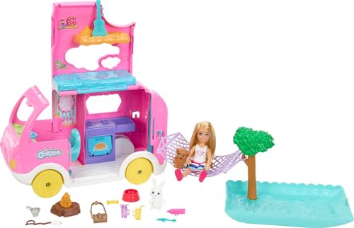 2-in-1 Playset with Small Doll, 2 Pets & 15 Accessories F995402