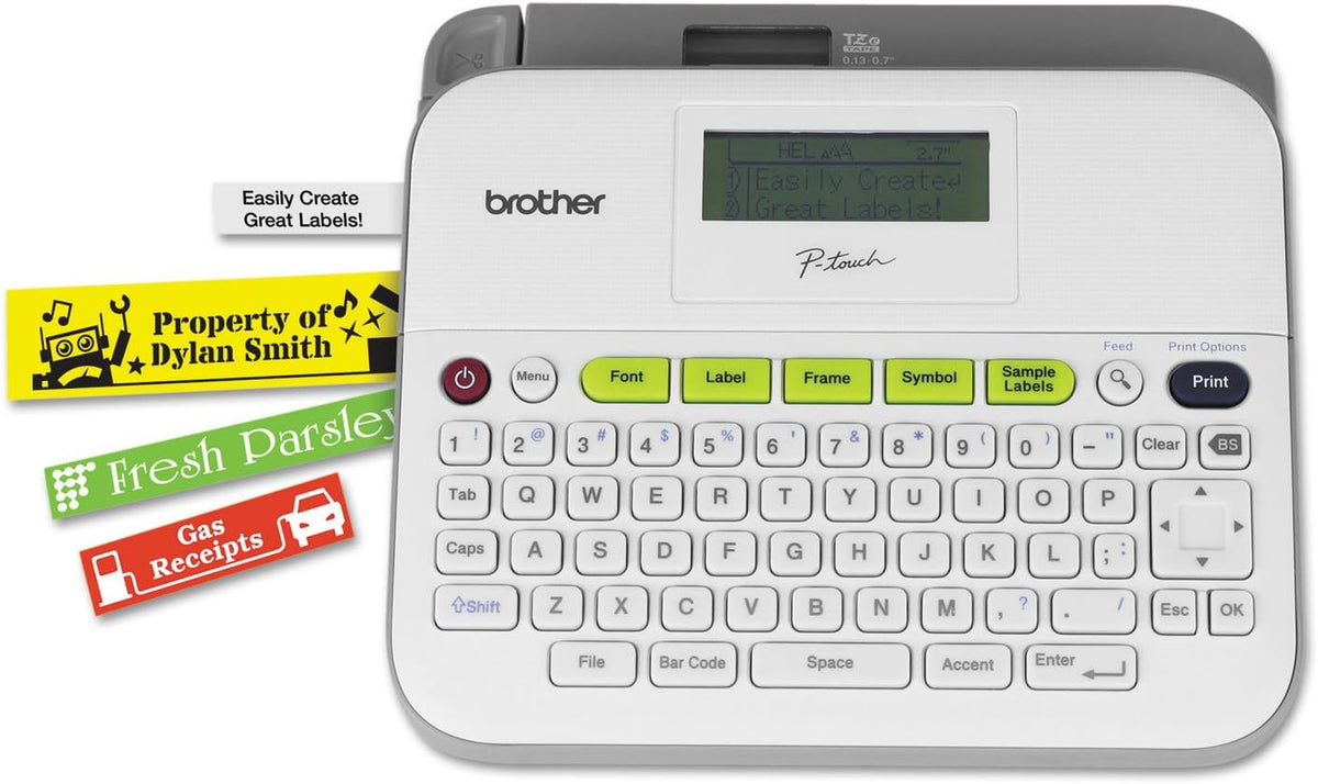 Compact Label Maker with Carry Case and Adapter V2141