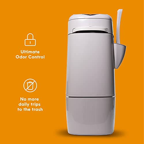 Cat Litter Waste Disposal System with 1 Jumbo Refill Bag F483183