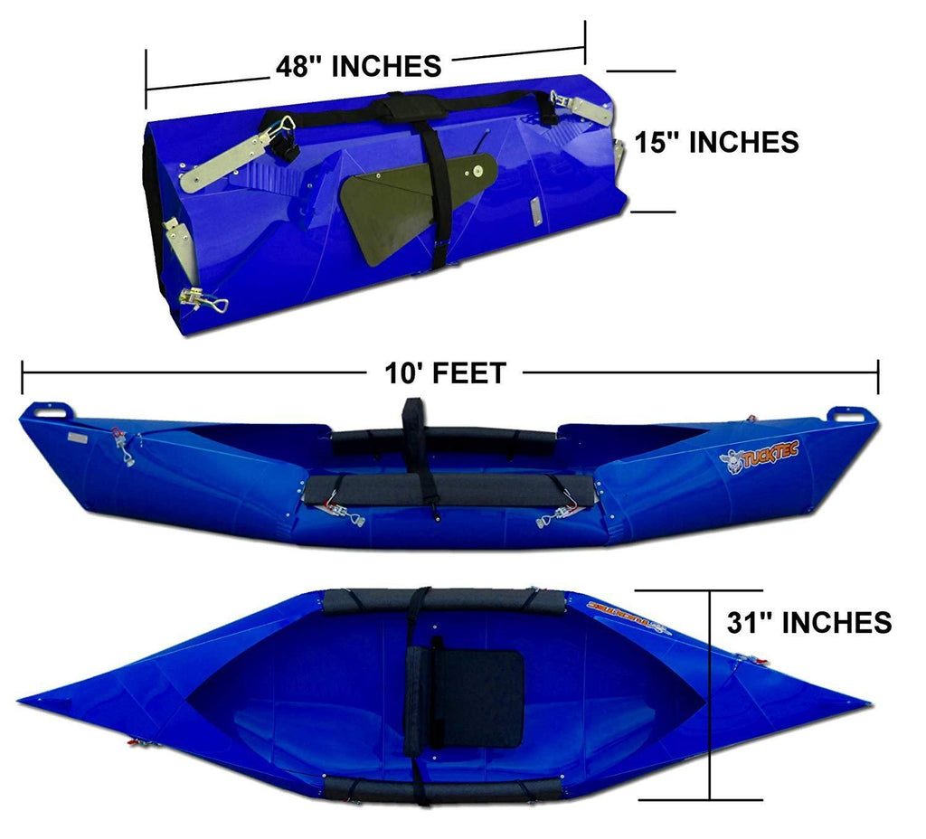 10 Ft Foldable Kayak Dark Yellow T813