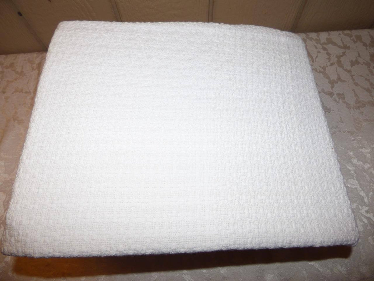 100% Cotton Full/Queen Blanket - White Z537947