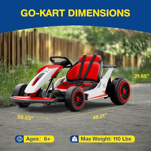 24V Electric Go Kart with 5-Point Safety Belt X370711