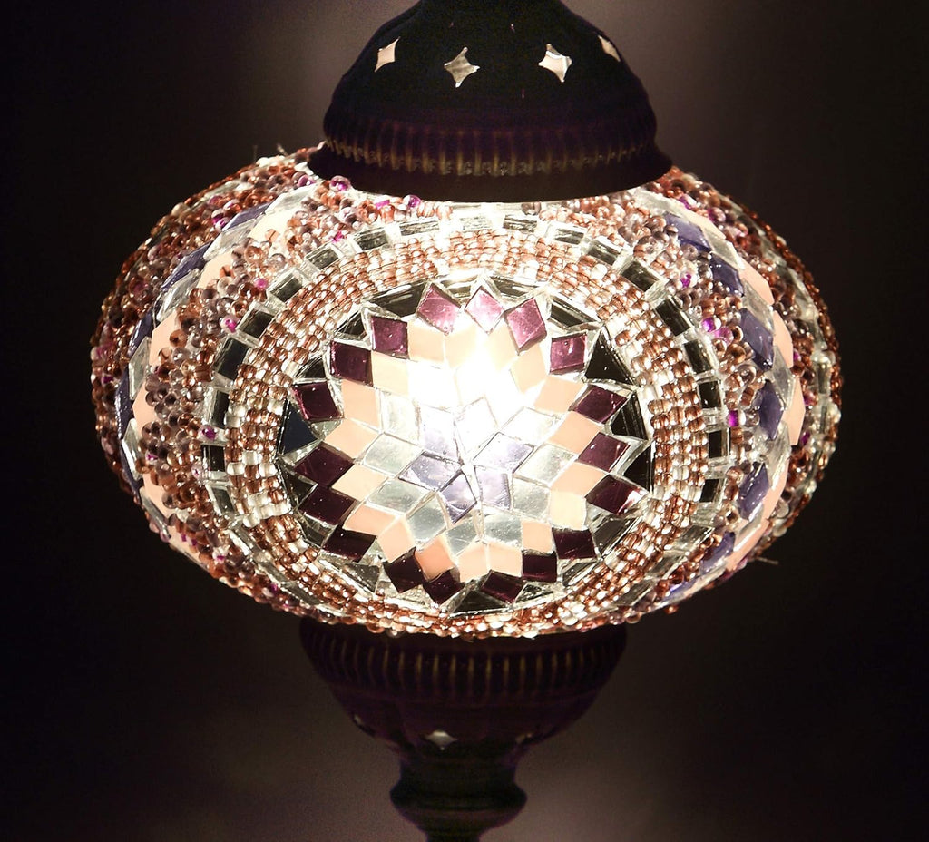 Handmade Turkish 7 Globes Mosaic Wall Light X8470