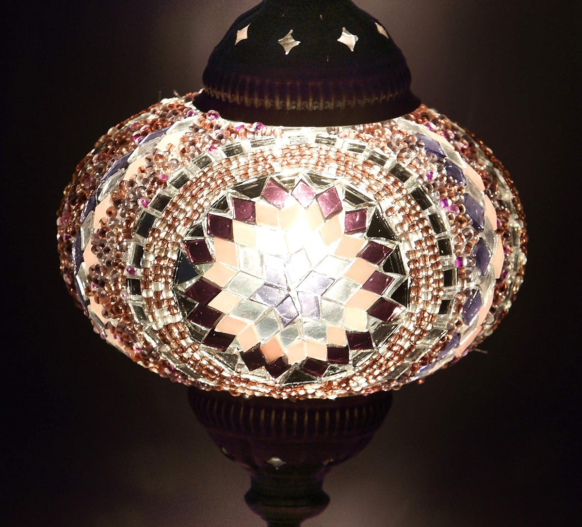 Handmade Turkish 7 Globes Mosaic Wall Light X8470