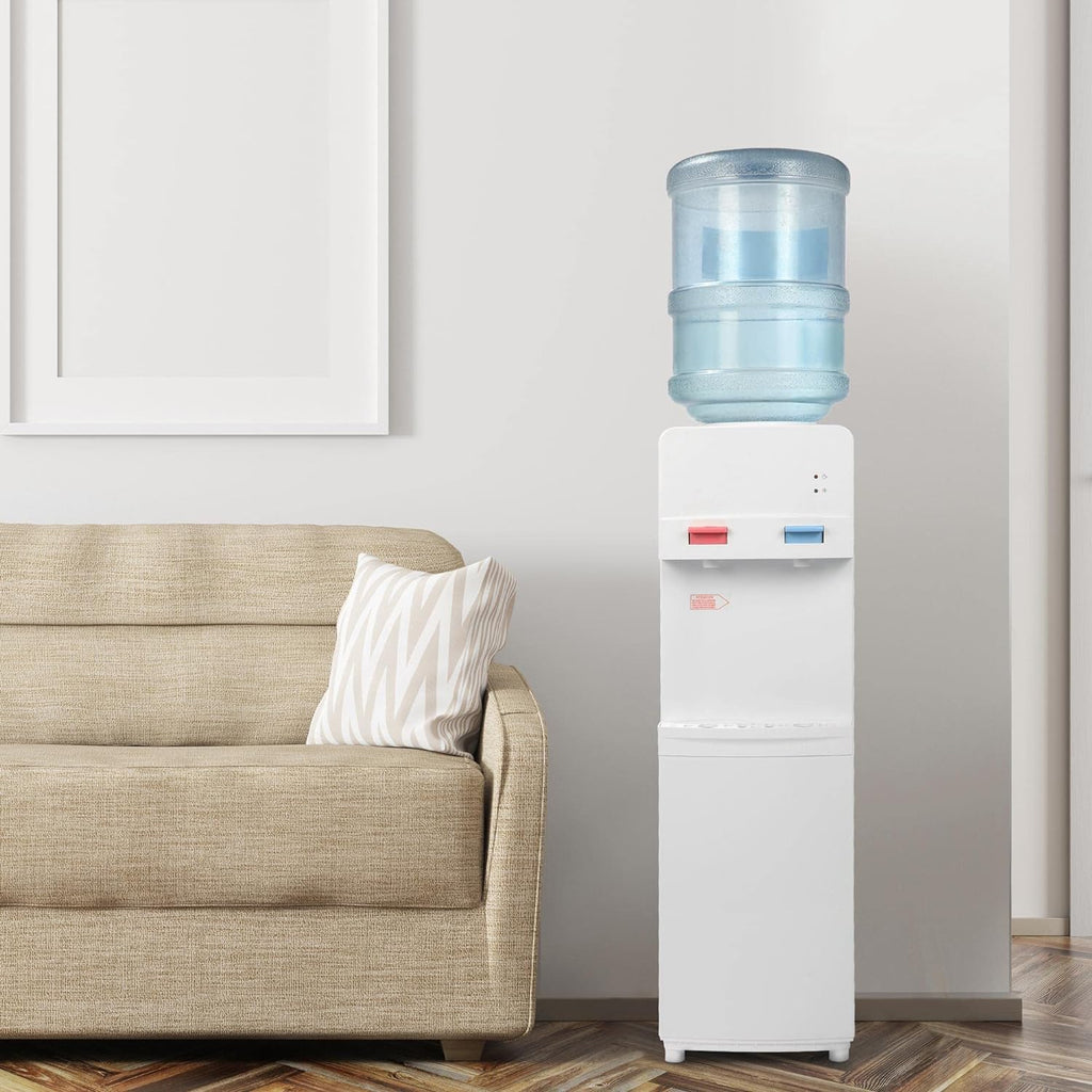 White Stainless Steel Top Loading Water Cooler Dispenser Q850