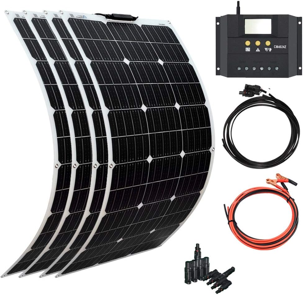 100W 12V Monocrystalline Flexible Solar Panel Kit W272652