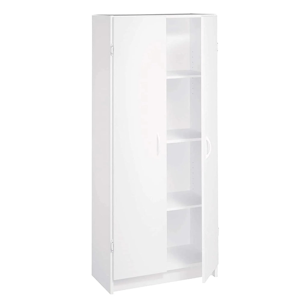 White 2 Door Pantry Cabinet with Adjustable Shelves F8131