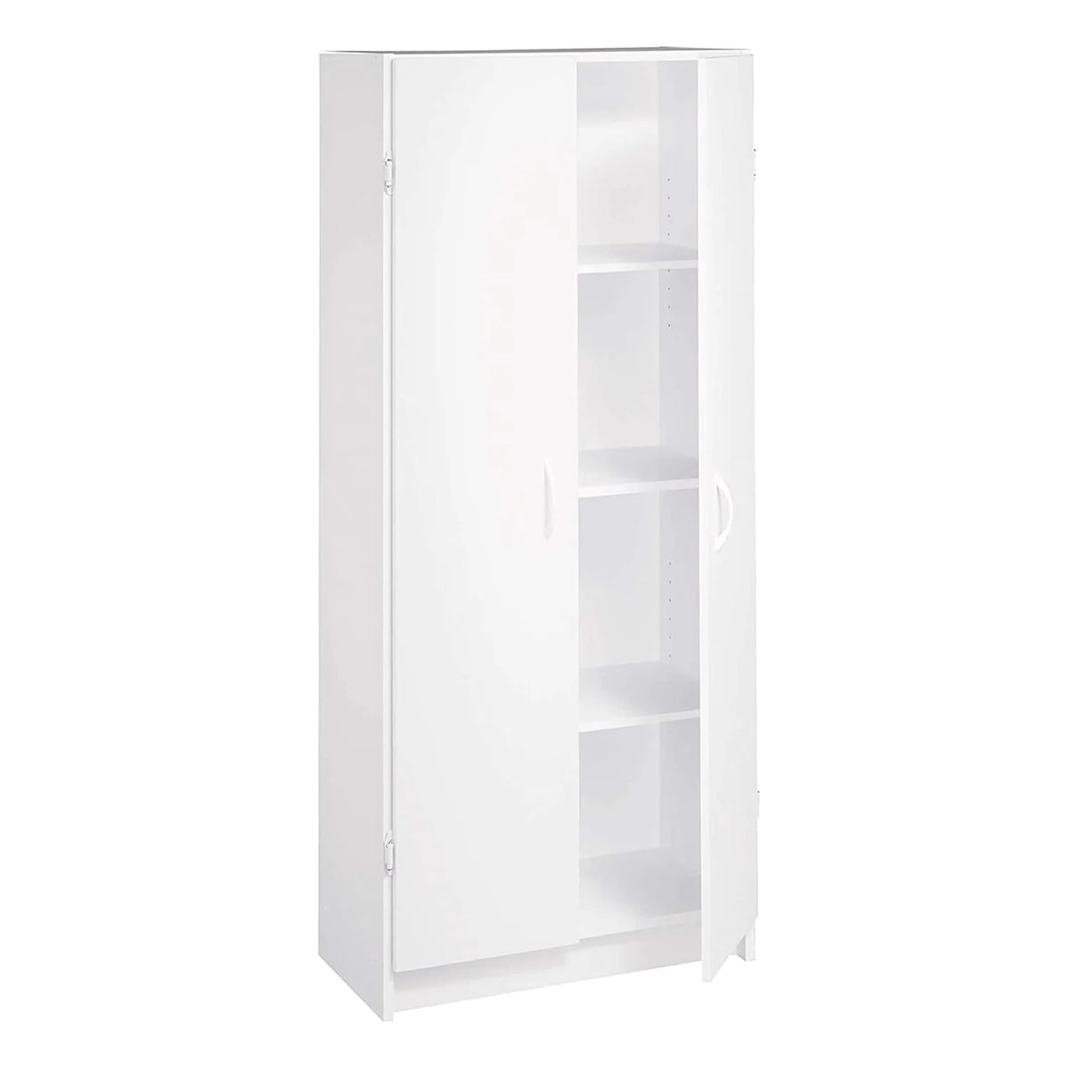 White 2 Door Pantry Cabinet with Adjustable Shelves F8131