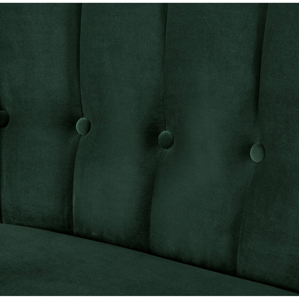 Orange Tufted Settee I870
