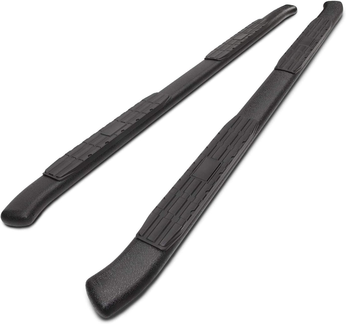 Black 2Pcs Oval Bend Side Steps R27946