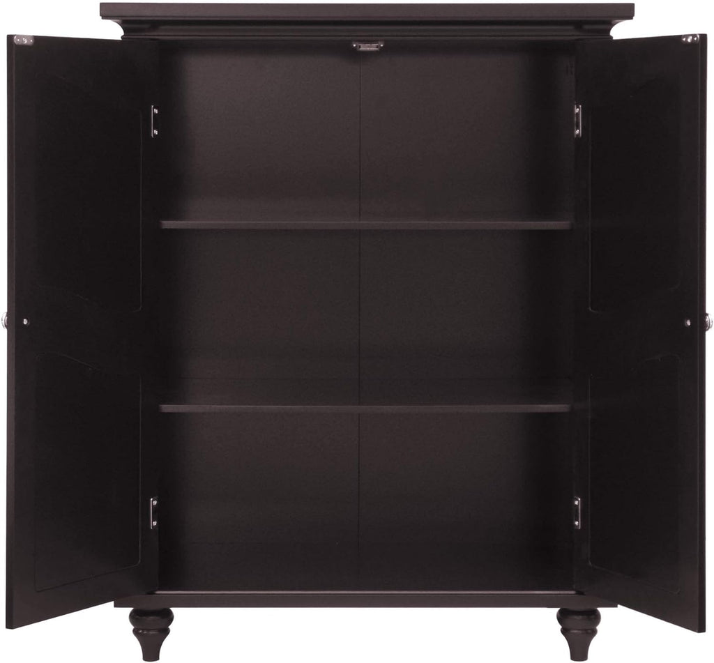 Freestanding Floor Cabinet with 2 Doors and 2 Adjustable Shelves U4459