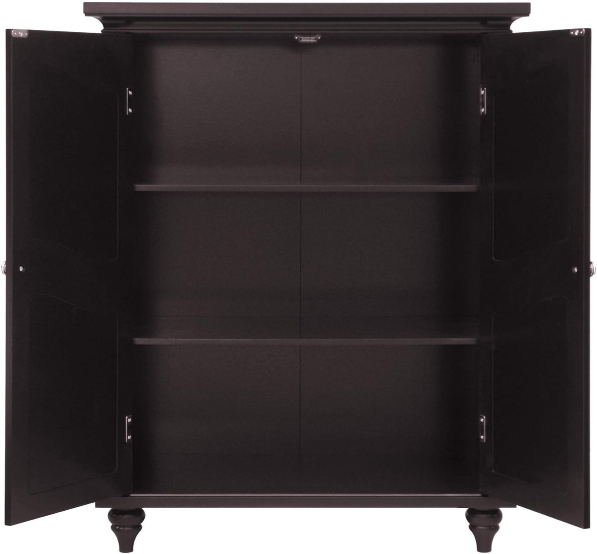 Freestanding Floor Cabinet with 2 Doors and 2 Adjustable Shelves U4459