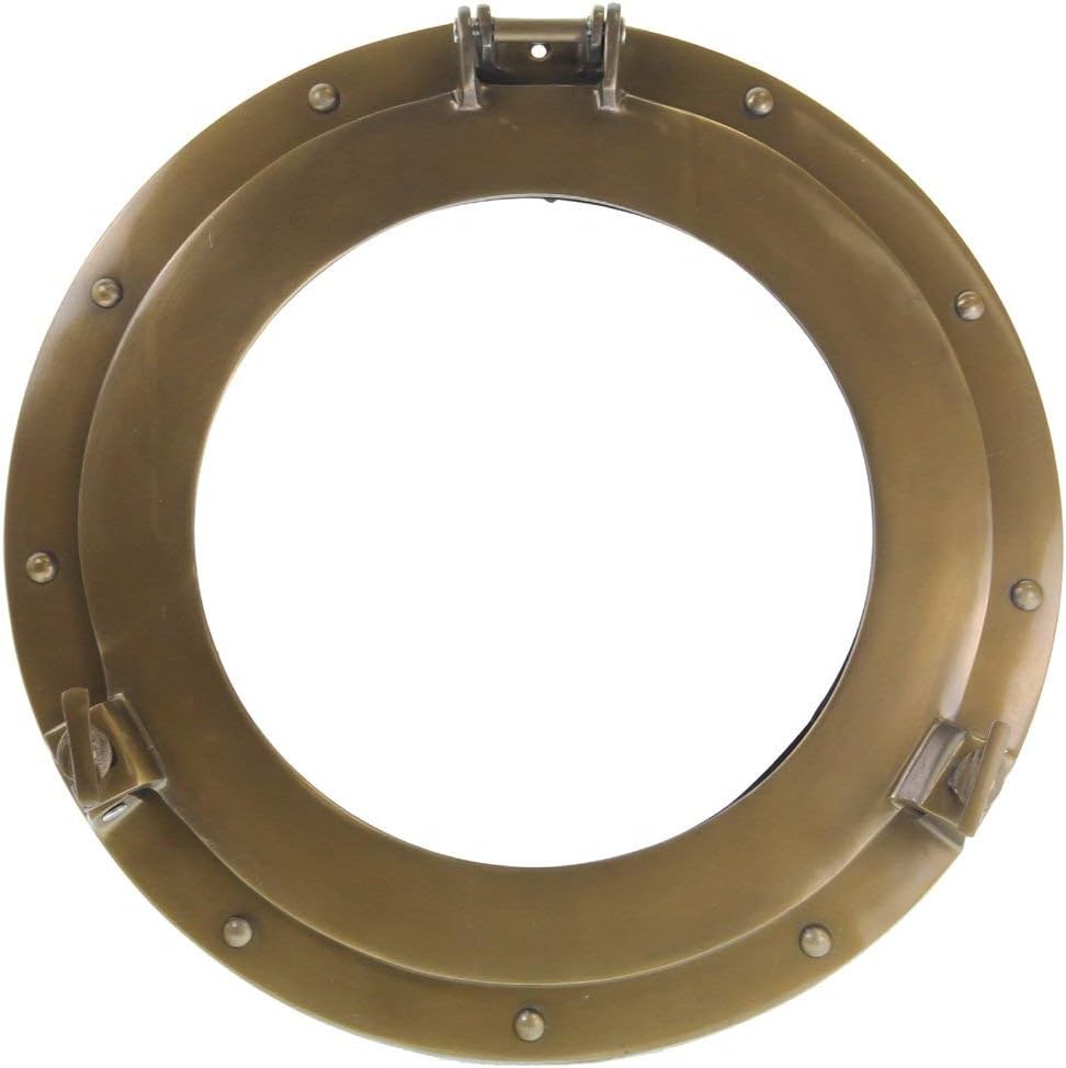15 Aluminum Porthole Window with Bronze Finish B206