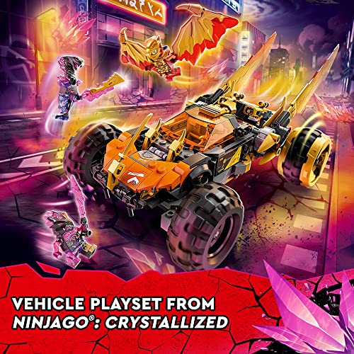 Cole’s Dragon Cruiser Car Toy with Golden Kai, Cole and Snake Warrior Minifigures C88674