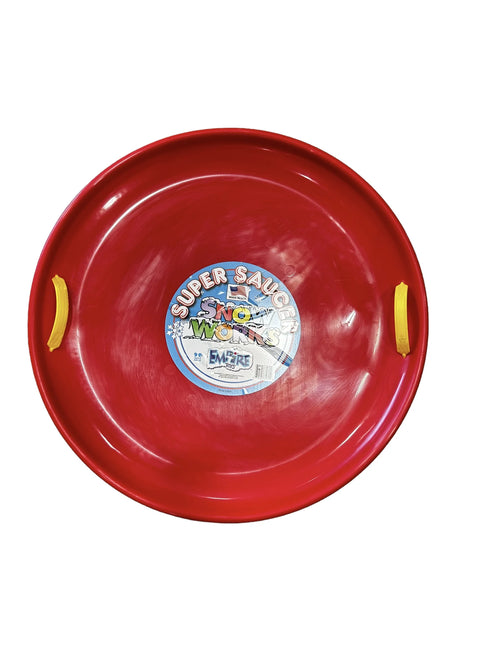 28 Inch Round Snow Sled Red and Blue U4340
