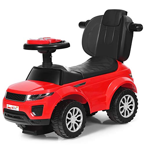 3 in 1 Ride on Push Car with Parental Handle (Pink) U310122
