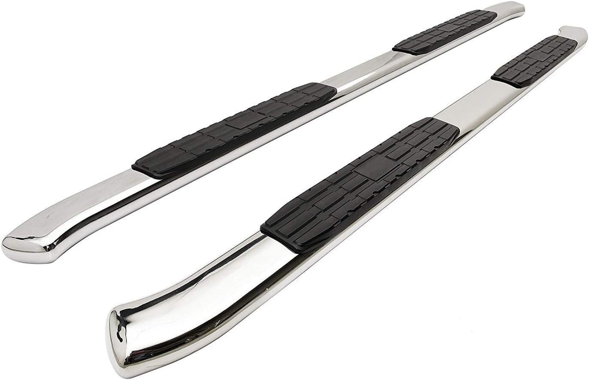Black 2Pcs Oval Bend Side Steps R27946