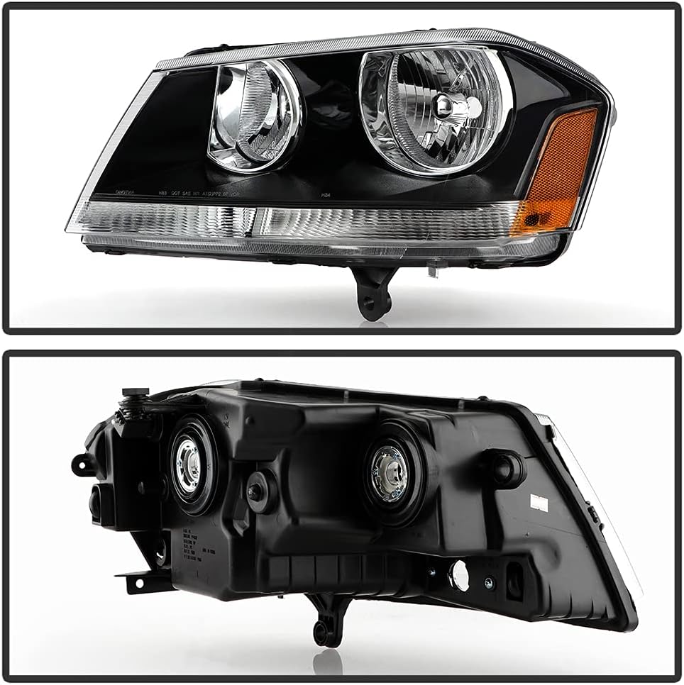 Black Headlights Replacement Driver + Passenger Side P7264